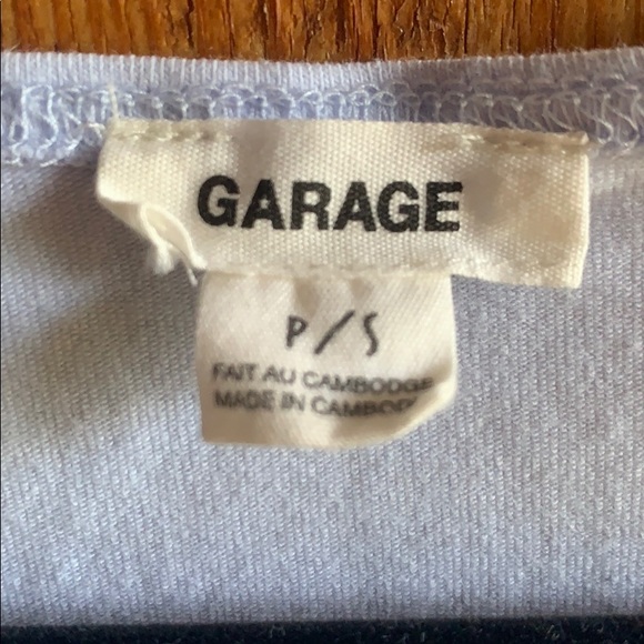 Garage baby blue tie up bodysuit - Picture 3 of 3